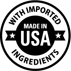 VisiFlora Made in USA quality badge for trusted eye wellness supplement support